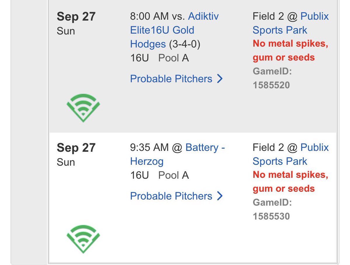 clutch_dennis's tweet photo. Coastline Elite’s softball tournament has been changed from Frank Brown park to the Publix Sportsplex. Times are still the same but fields are changed. https://t.co/rVAgDnLrKU