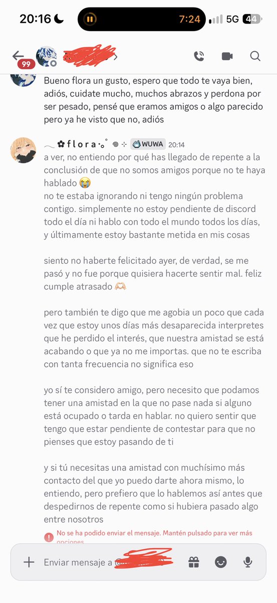 pnkyhrt's tweet photo. que alguien llegue a la conclusión de que “ya no sois amigos” porque no le has hablado durante un día, te mande una despedida dramática y ENCIMA te bloquee antes de que puedas responderle 😭😭 perdón pero qué acabo de vivir https://t.co/LsTIHOvGdN