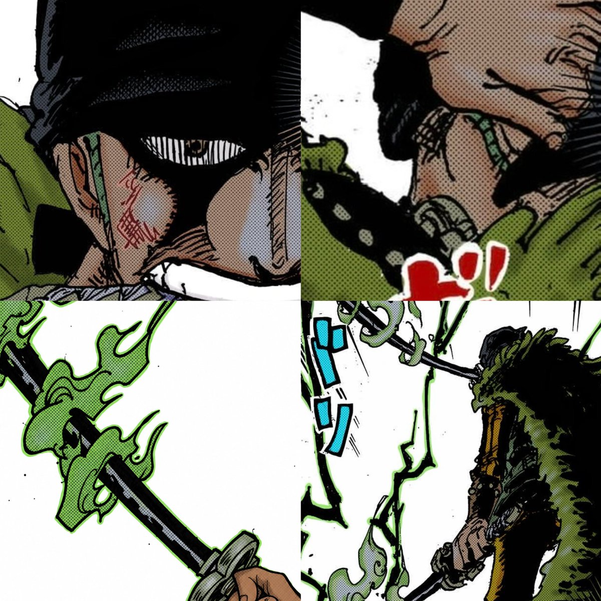 eid_957's tweet photo. #حرق_ون_بيس || #ONEPIECE1194 

💚💚💚💚زورو > شخصيتك عزيزي القارئ https://t.co/uJsphgqSNA