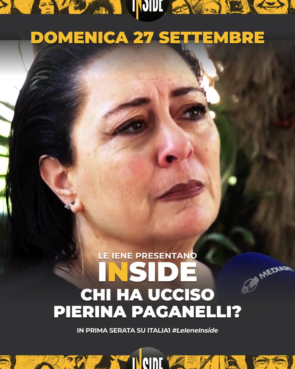 redazioneiene's tweet photo. Un delitto, un processo e un’assoluzione che ha rimesso tutto in discussione. A quasi tre anni dalla morte di Pierina Paganelli, restano ancora molti interrogativi su cosa sia successo davvero e su chi l’abbia uccisa. 

Domenica 27 settembre, in prima serata su Italia1, con Gaston Zama e Marco Occhipinti torneremo su questo caso in una nuova puntata di “Le Iene presentano: Inside” #LeIeneINSIDE #LeIene #INSIDE