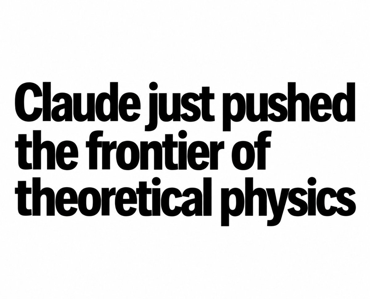 Dr_Singularity's tweet photo. Another major scientific breakthrough from Anthropic/Claude.

The age of autonomous scientific discovery is here.

Claude just one shotted a frontier theoretical physics calculation 👀

Claude autonomously computed a nine loop scattering amplitude in N=4 super Yang-Mills,  a frontier calculation that top physicists had been working toward and that was considered too difficult to attack directly.

 It used established physics methods, wrote the necessary code from scratch, ran the computation in two different ways, and reached a result that was independently validated. 

It required almost no scientific hand holding beyond essentially "keep working." 

The full run would have cost an end user only around $1,000-$2,000, and the author describes it as a major jump from AI doing student like physics projects earlier this year to autonomously completing real frontier research.