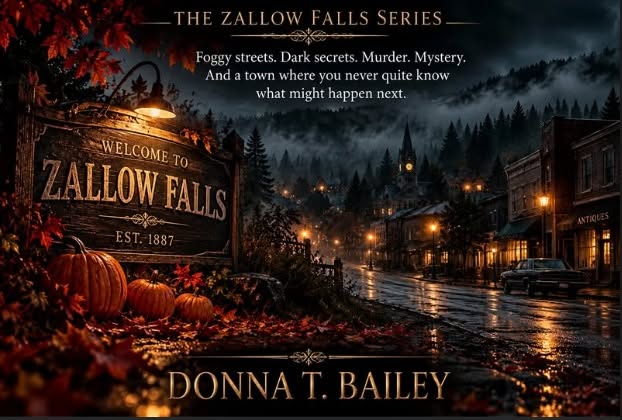 DonnaTBBooks's tweet photo. @AuthorLeilaMatt In Zallow Falls, creepy is a year-round tradition.

Foggy streets. Dark secrets. Murder. Mystery.

Come visit this autumn... if you dare.

https://t.co/QZEaawNSlQ

#ZallowFalls #HalloweenReads #WritingCommunity https://t.co/dNhsgoXhCS
