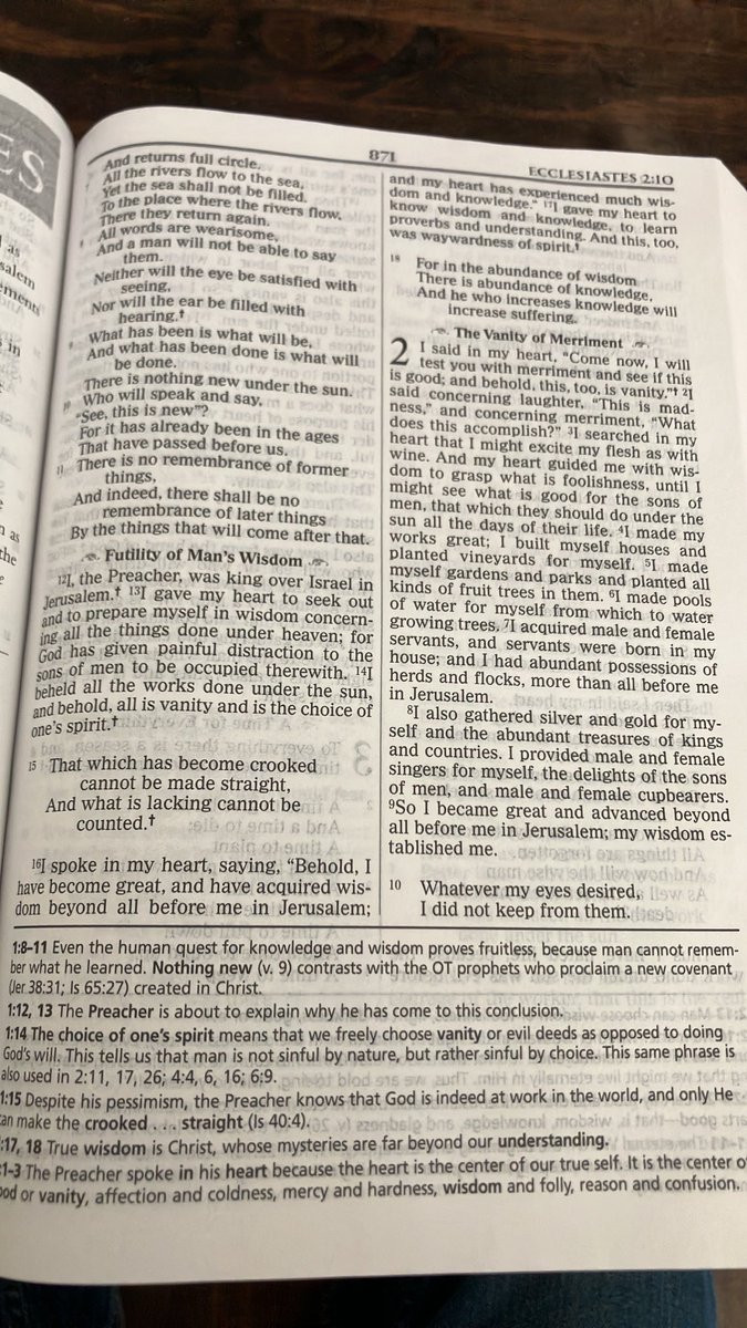 jameskmoonX's tweet photo. Every young man needs to read Ecclesiastes. I’ve been reading it again recently. https://t.co/kB0VT0xUQl