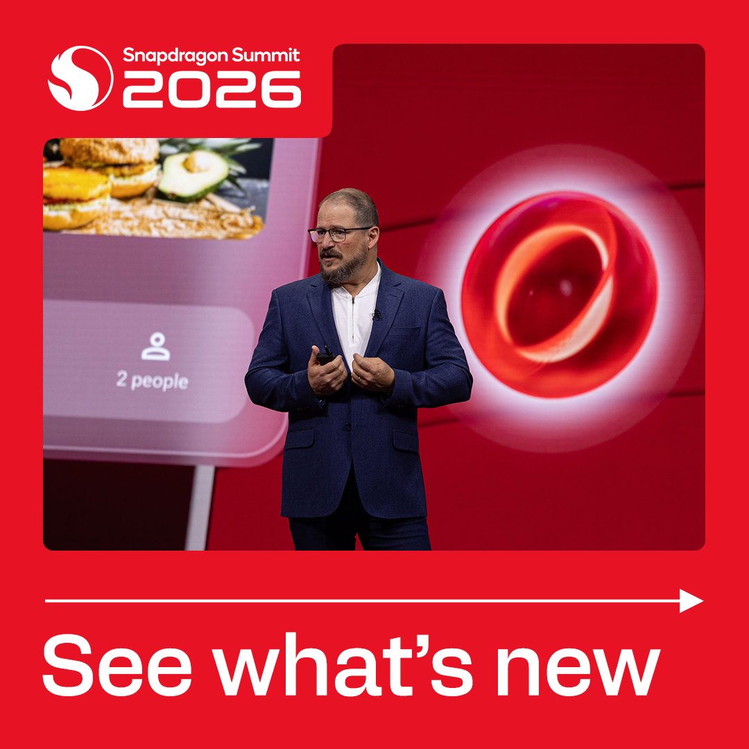 Snapdragon's tweet photo. From record-breaking speed to breakthrough agentic AI, here’s what we announced at #SnapdragonSummit.