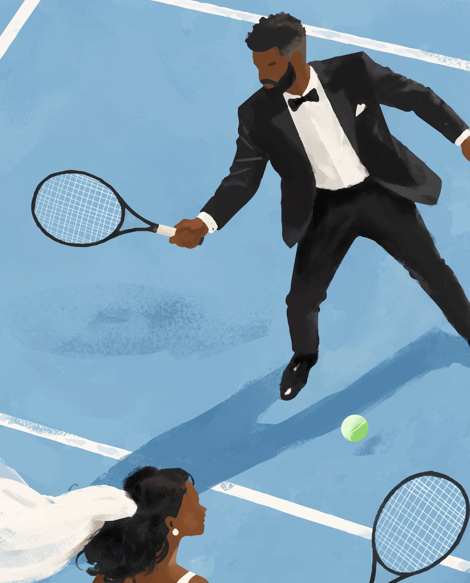 therealJayarts's tweet photo. Lovers Court 💍👰🏾🤵🏾‍♂️🎾✨
My new painting! https://t.co/dbRsF1vEJ7