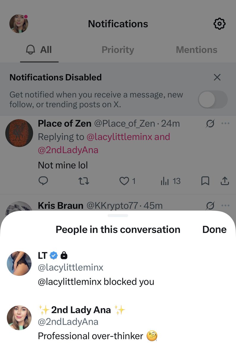 2ndLadyAna's tweet photo. Why is some locked up slapper commenting on my post? @lacylittleminx Fuck off https://t.co/9y7wBcUoVy