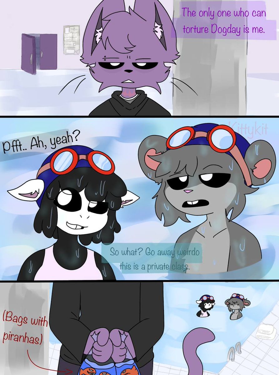 Kittykit_draws's tweet photo. The Bullies 

ENG🇺🇸  #Catnap #Dogday #SmilingCrittersAu #furry #furryart 

(Re-uploaded because I fixed some things) 😸💧 https://t.co/zXyZBBHVRz