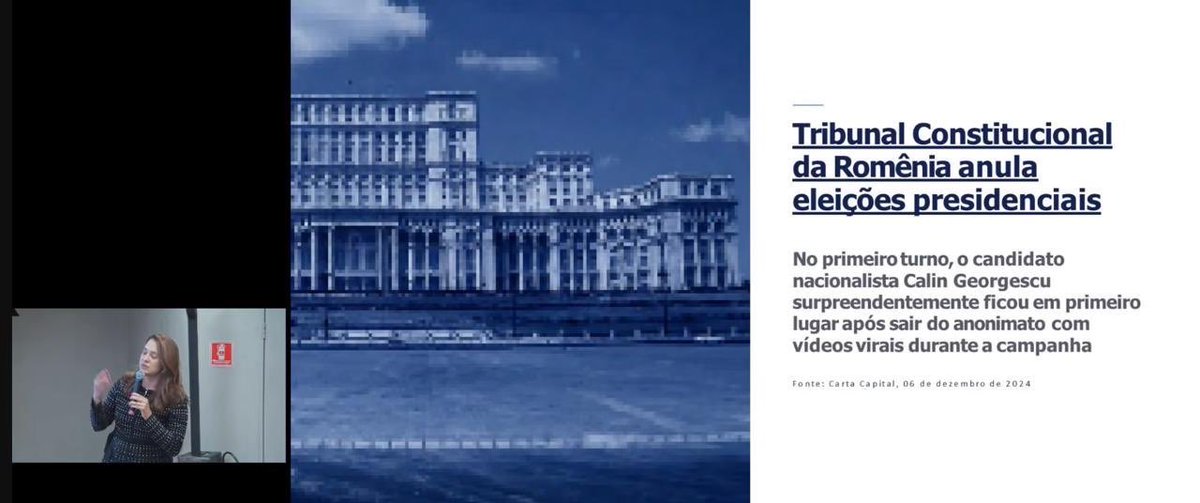 RafaelFontana's tweet photo. A filha do Gilmar Mendes está dando uma palestra nesta sexta-feira sobre como aplicar um golpe caso Flávio vença.
Marco Rubio já foi informado e está ansioso por este momento. https://t.co/VPt75DzNwR