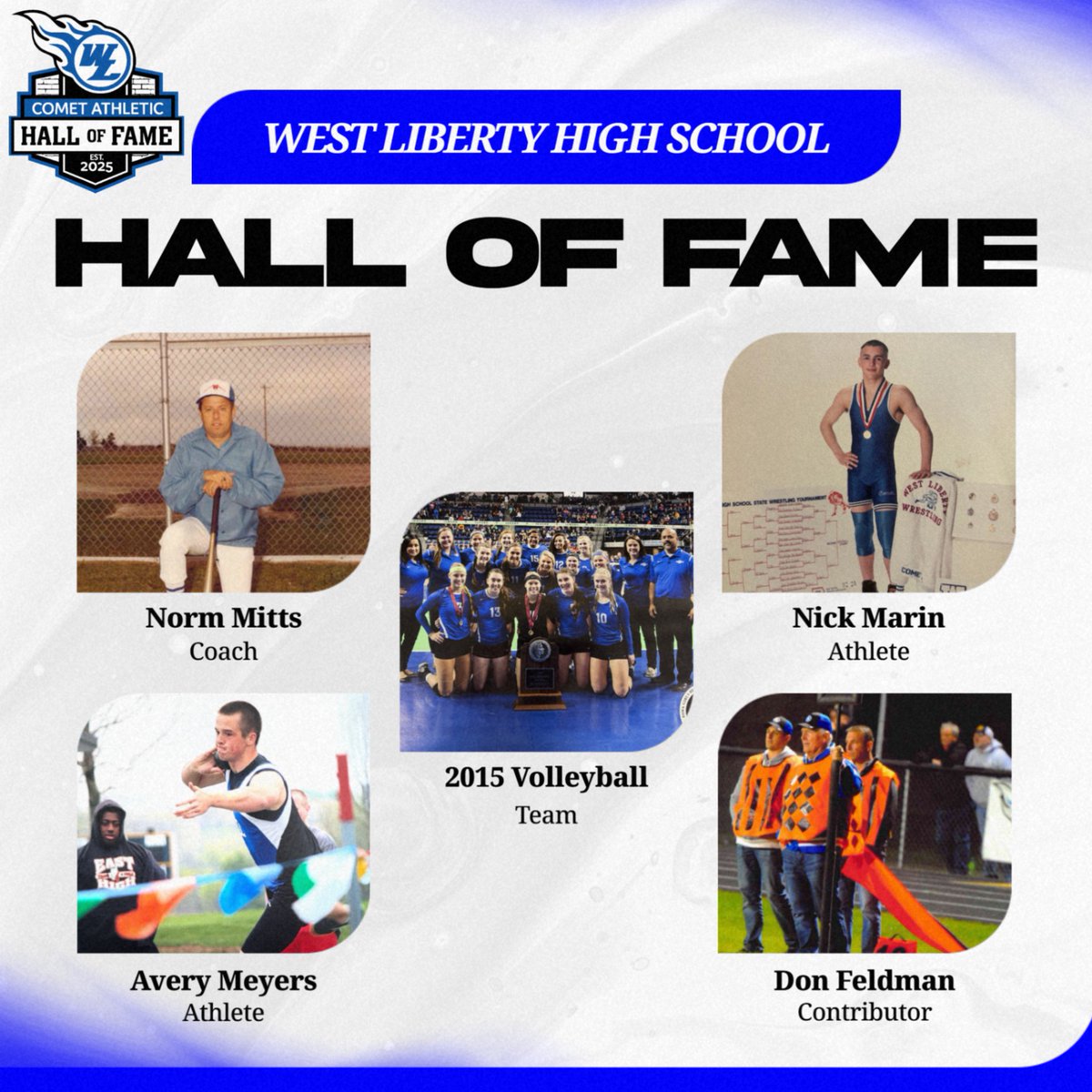 WestLibertyCSD's tweet photo. Reminder, join us tonight as we induct the 2026 Hall of Fame class at halftime of the football game. Inductees will be near the entrance starting at 6:30 tonight - stop by and say hi.
@WestLibAthletic https://t.co/DhIac8D3ur