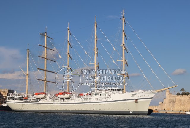 Shipguru's tweet photo. #teasingimages of the #recentlysold #110millioneuros #sailcruiseship #GOLDEN_HORIZON #Entering #grandharbourmalta during her #maidencall bound to #PalumboMaltaShipyard - 25.09.2026 - https://t.co/uAH1qB1RZf -NO PHOTOS can be used or manipulated without our permission @CruiseHive https://t.co/spxkEWIuXC