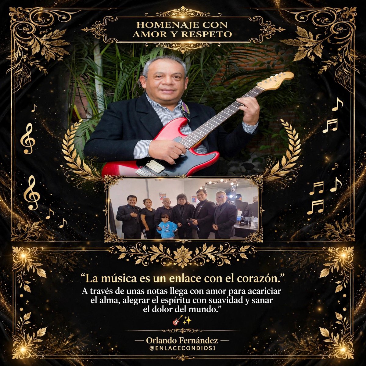 ENLACECONDIOS1's tweet photo. LA MÚSICA ES UN ENLACE CON EL CORAZÓN "
A TRAVÉS DE UNAS NOTAS LLEGAN CON AMOR PARA ACARICIAR EL ALMA, ALEGRAR EL ESPÍRITU CON SUAVIDAD  Y SANAR EL DOLOR DEL MUNDO.
#BENDICIONES
#Josedejesussalgagado
#MusicaRomantica
#LosAngelesNegrosMX
#GermainAngelesNegros
#EnlaceconDios https://t.co/JlqFBH1KDY