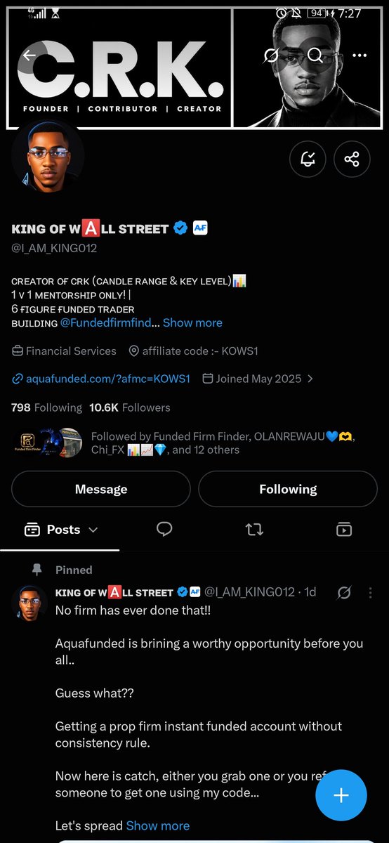 MarkaelZenith's tweet photo. @I_AM_KING012 @AquaFunded @LewisAquaFunded Already following all quoted  accounts
Liked ✅
Reposted ✅
Comment on quoted tweet done ✅ https://t.co/CYjR2WuXqV