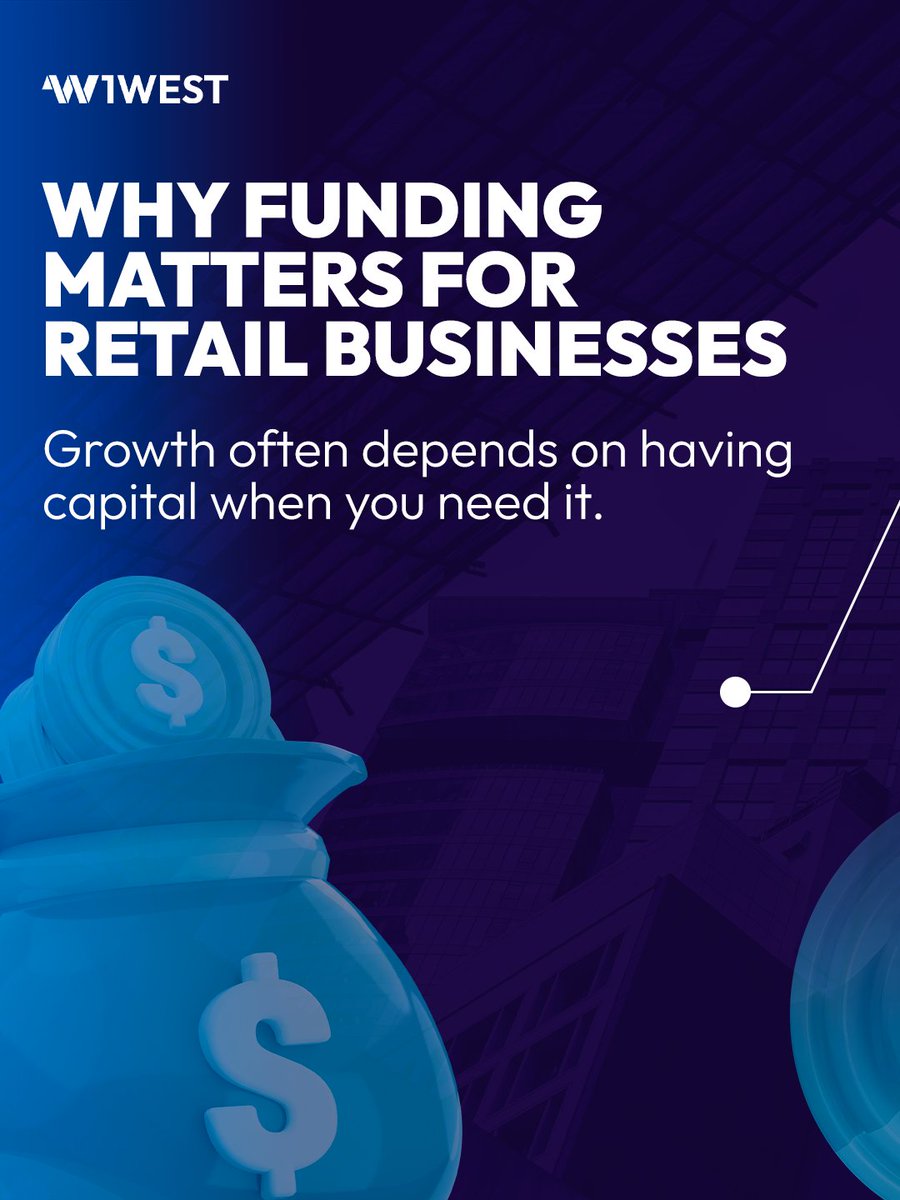 Finance1west's tweet photo. Retail businesses often need capital to keep inventory moving, manage seasonal demand, and invest in growth.

Having access to the right funding can give you more flexibility to act on opportunities without putting unnecessary pressure on cash flow.

Learn more about funding opportunities for retail businesses in our latest blog.

Read more: https://t.co/FKVidHQ5Yb