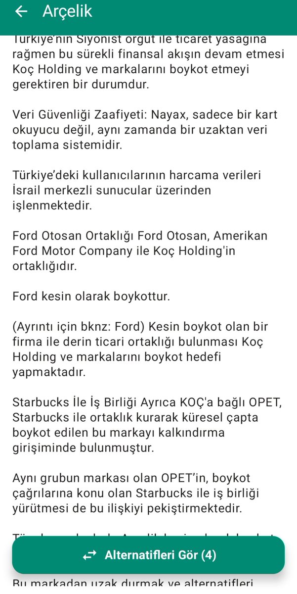 kuracdu's tweet photo. @HurmaEdit Riyakar.Madem soykırımı desteklemiyor İsrail'in yaptığını yanlış buluyor neden firma kazançlarını İsraille paylaşıyor ve ortaklık içinde
Sadece ülkemizdeki insanlar firmalarının ürünlerini boykot etmeye başladığı ve kaybettigi için 3 kuruş para için konuşuyor Artık millet uyandı https://t.co/PCmU8qBQ2T