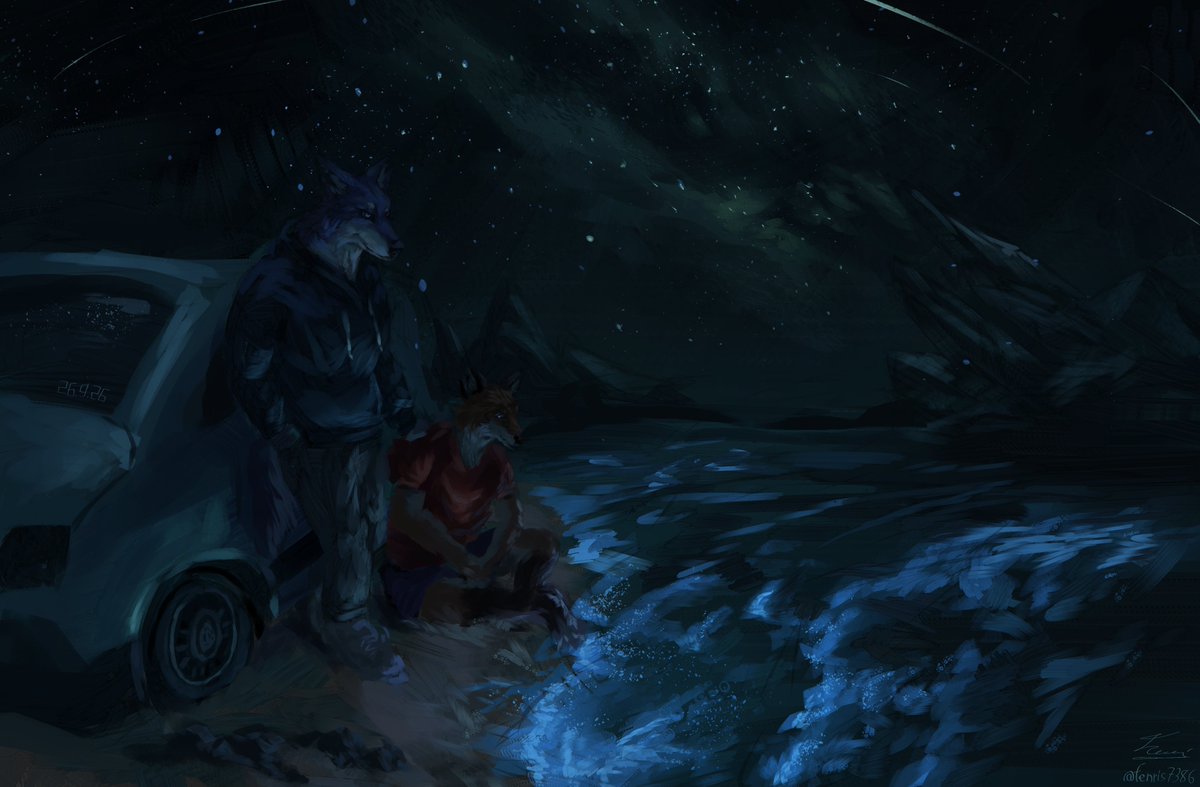 fenris7386's tweet photo. Random idea I had a while ago
I'd post smth for mid autumn fest but I scrapped two works instead
#furry #furryart https://t.co/B0CO5oqpJf