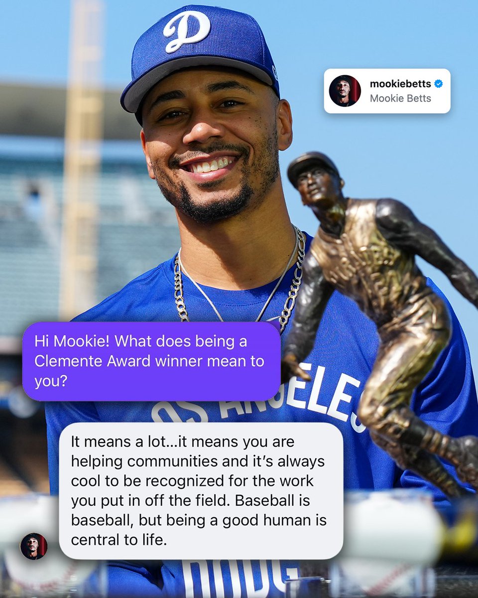 Mookie Betts was last year’s Roberto Clemente Award winner.

Who will take home MLB’s most prestigious honor this year?

You can cast your vote now through Sund