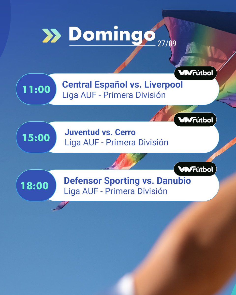 antel_tv's tweet photo. Y el domingo, más fútbol para seguir disfrutando del Clausura. https://t.co/VKsKq6HolA