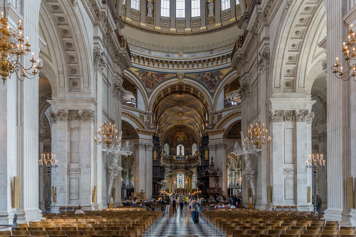 MickieBert062e's tweet photo. Inside St Paul’s Cathedral in London—what a breathtakingly beautiful place! https://t.co/i1YdGLFkU5