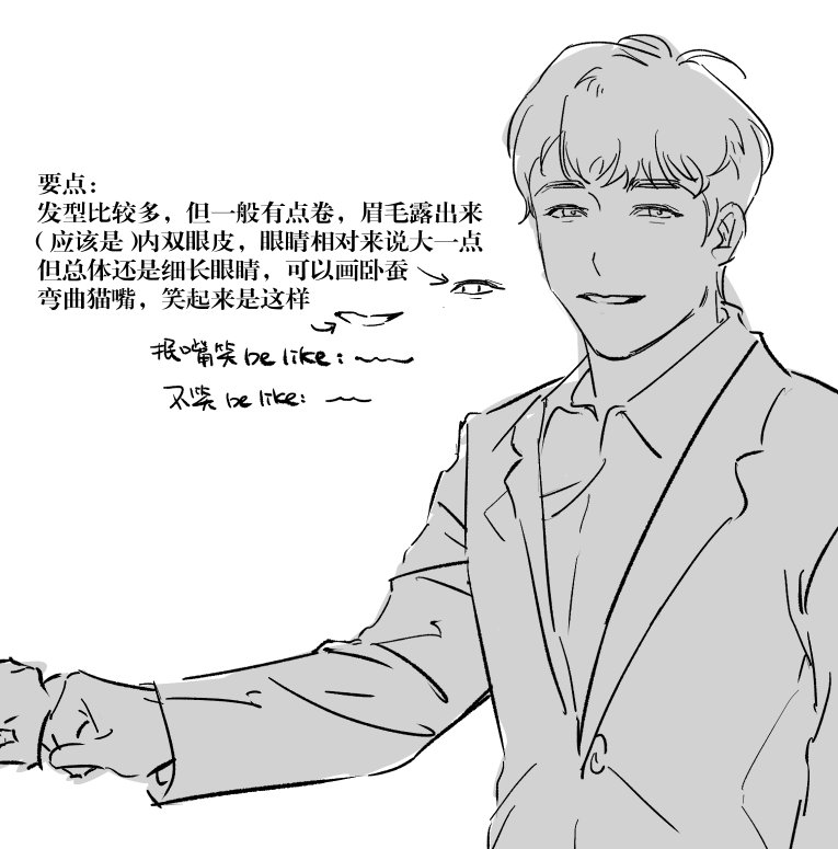 YUANXINgoki's tweet photo. 点图，简单画了一下
其实我不会画立体男，每次画都是瞎蒙的 https://t.co/iCefmk7eoX