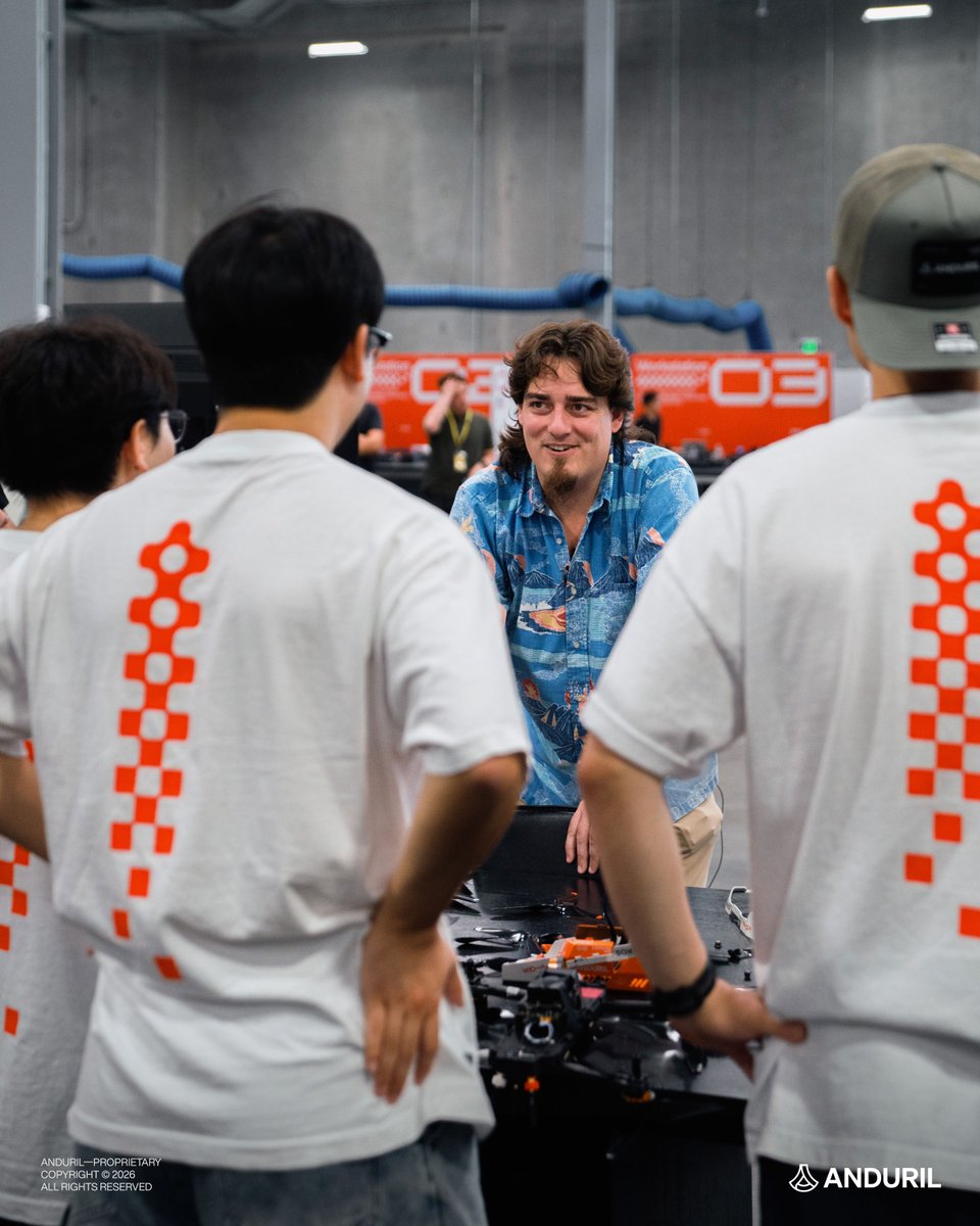 anduriltech's tweet photo. The AI Grand Prix takes flight with $500k and a job at Anduril on the line.

This week, we hosted the Physical Qualifier at Anduril HQ with competitors from 8 countries testing their code live under pressure. 

USA 🇺🇸, Japan 🇯🇵, South Korea 🇰🇷, Taiwan 🇹🇼, the Netherlands 🇳🇱, Estonia 🇪🇪, Kazakhstan 🇰🇿, and China 🇨🇳. The event doubled as a recruiting event for eligible global talent. 

Over 3,000 teams registered. 10 teams remain. Find out who wins on Dec 11th. The first-ever AI–GP takes place at Arsenal-1 in Ohio.