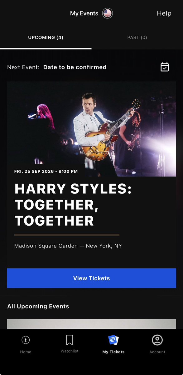 lauriedoyyle's tweet photo. I’m desperately trying to get rid of my 4x Harry Styles tickets for tonight at Madison Square Garden — New York, NY

• Section: Disco General Admission 

• Asking for $150 each 

• DM me if interested https://t.co/SvNkWY3Szf