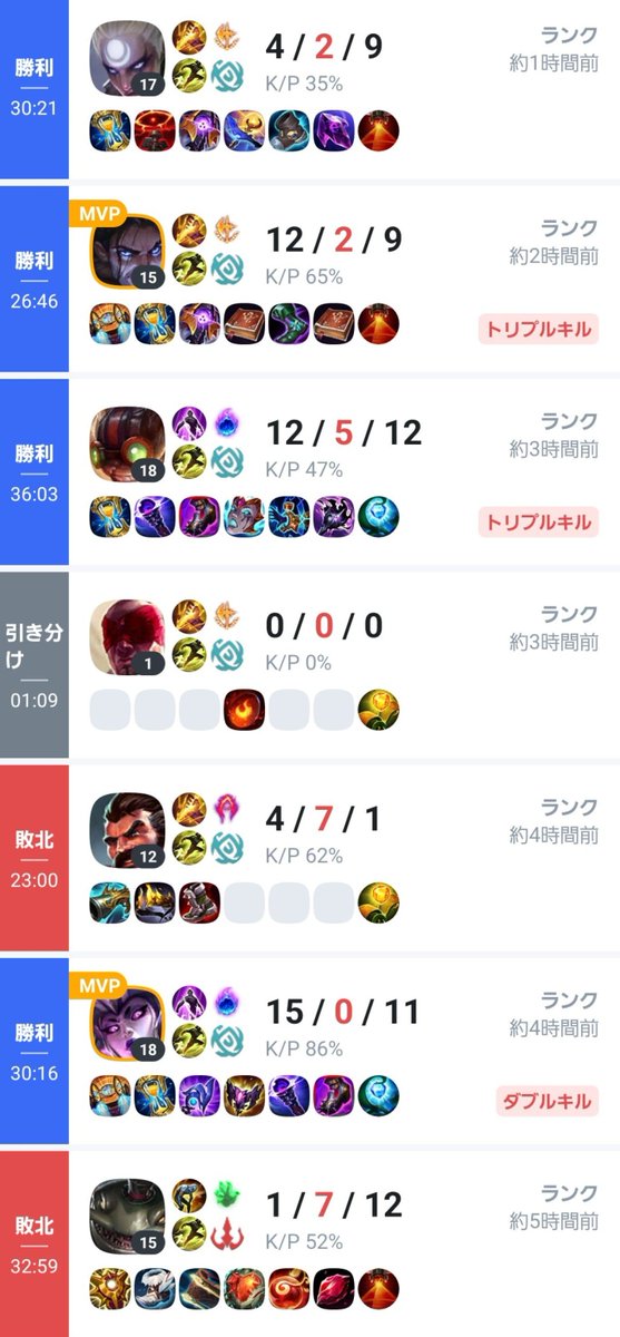 pikalld_game's tweet photo. 本日の5v5 https://t.co/uWVUWJaV76