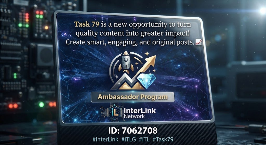 jacquesangaeu's tweet photo. Quality Creates Opportunity π
π Task 79 is a new opportunity to turn quality content into greater impact!
Create smart, engaging, and original posts. πβ¨
#InterLink #ITLG #ITL #Task79 https://t.co/0ipyVUWdEH
