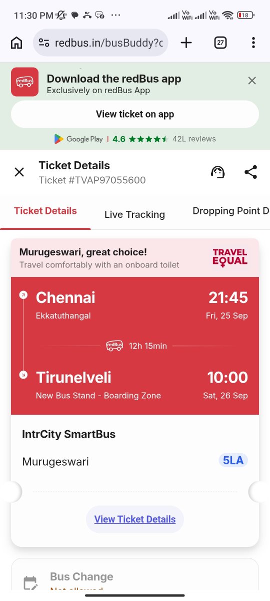 NaveenVfc6's tweet photo. @redBus_in @IntrCity Here is the details. https://t.co/Z8la5zhuee