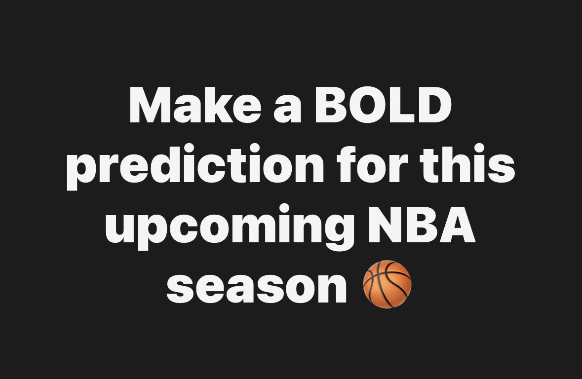 _iamlougotti's tweet photo. What’s a bold prediction you have for this NBA season? https://t.co/L8VYPPkGkE