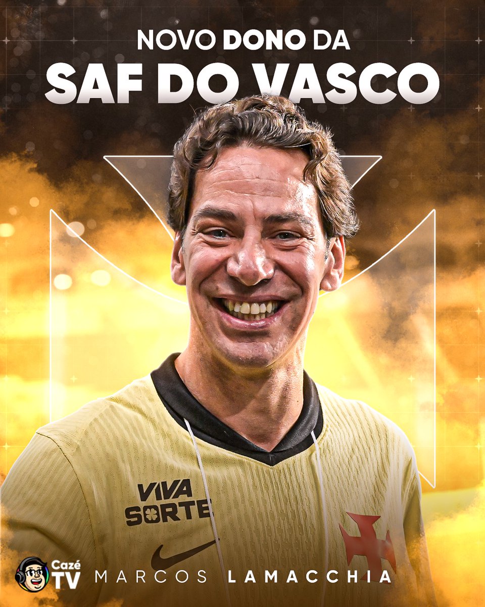 CazeTVOficial's tweet photo. O VENCEDOR DO LEILÃO DA SAF DO VASCO! 💢

Marcos Lamacchia venceu o processo para se tornar o novo dono da SAF do Vasco com a empresa Almirante Participações S/A. Agora, aguarda os trâmites burocráticos para a formalização do negócio.

🗞️: @pedrosa https://t.co/lPfovGDg3q