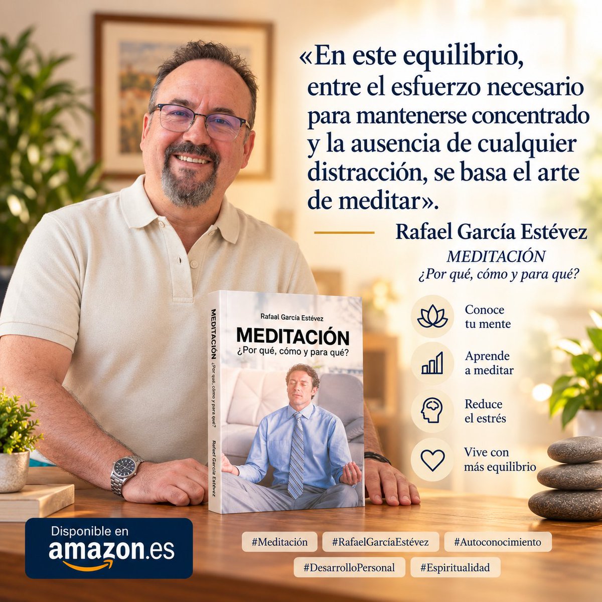 Rafaelgestevez's tweet photo. @Rafaelgestevez 
Una invitación a descubrir la meditación y profundizar en el conocimiento de uno mismo y de la totalidad.

Meditación. ¿Por qué, cómo y para qué?

Disponible en Amazon:

 https://t.co/1fM5314nst

#Meditación #Autoconocimiento #Espiritualidad https://t.co/8sYTJBwbn0