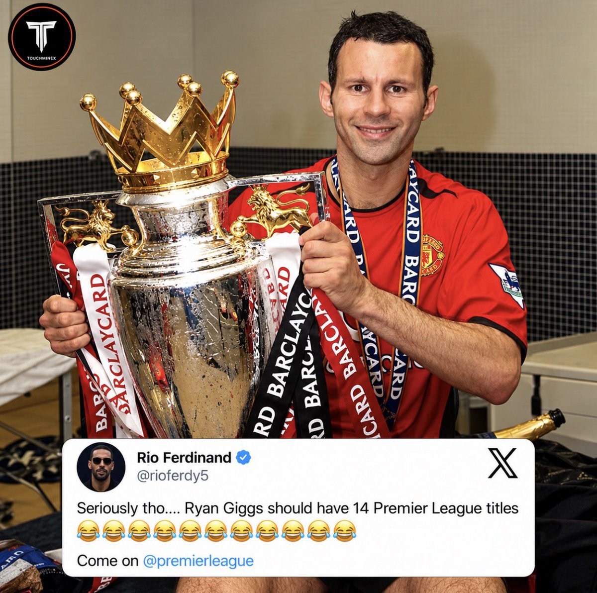 TMfutbal's tweet photo. Rio Ferdinand isn’t holding back! 🚨🤣 https://t.co/npE72zJp1o