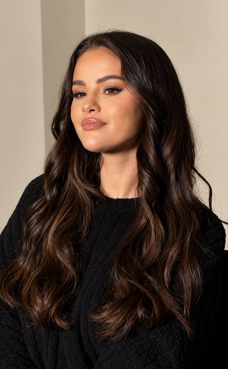 SelenaGmzIN's tweet photo. Selena Gomez looking absolutely stunning with her gorgeous long hair. 🤎 https://t.co/hEdp8gqVm1