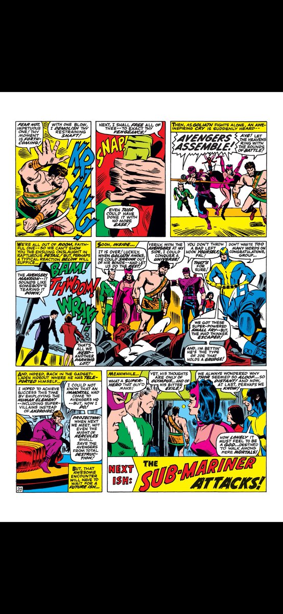 Gajumaka's tweet photo. Avengers 39 is a goofy issue but mad thinker is fun! Even if Hercules serves as a literal Deus Ex Machina https://t.co/R0VI2HbVzd