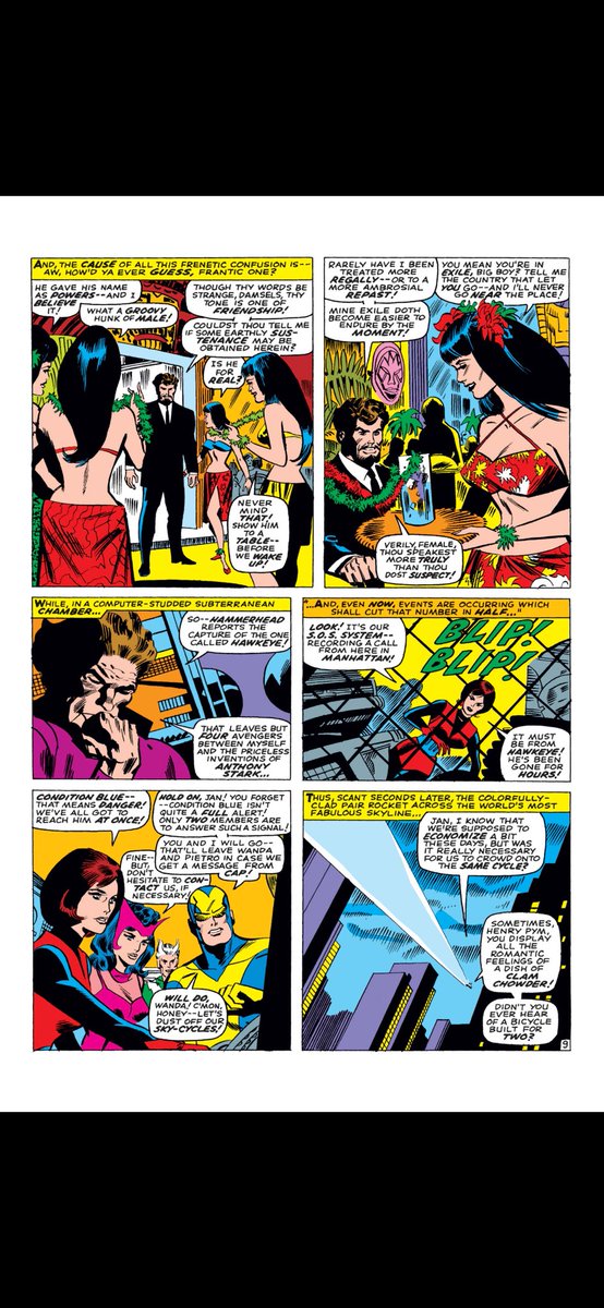 Gajumaka's tweet photo. Avengers 39 is a goofy issue but mad thinker is fun! Even if Hercules serves as a literal Deus Ex Machina https://t.co/R0VI2HbVzd