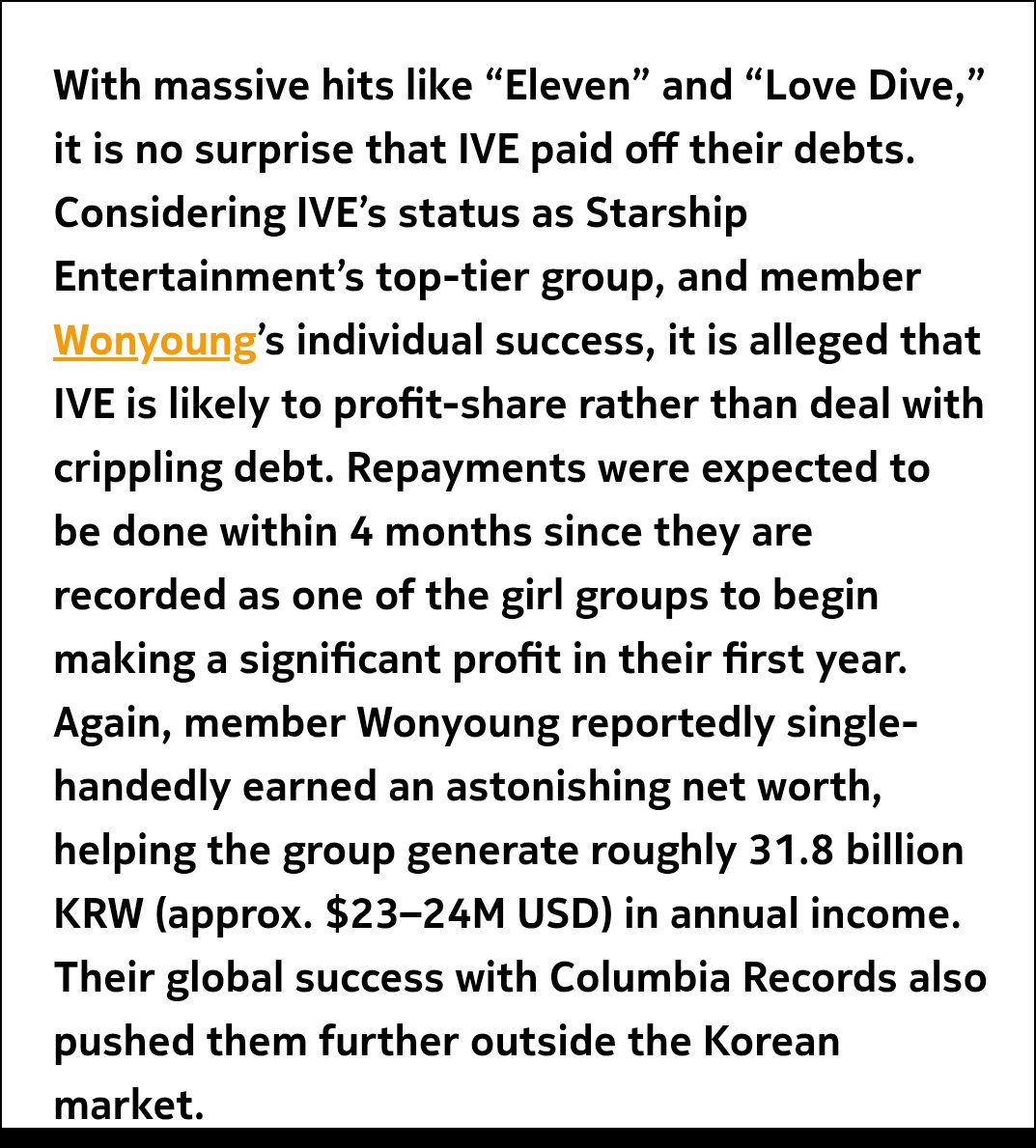 xyz_ivery's tweet photo. “SSE exists because of MX.” “The concept of calling MX and CRVTY flops.” “Your faves wouldn’t have debuted without them.”

Even before IVE existed, SSE was already enjoying an almost 8.3% profit share from IZ*ONE. Your faves really didn’t do that much for the company if we’re bfr https://t.co/XJzJobJq1h
