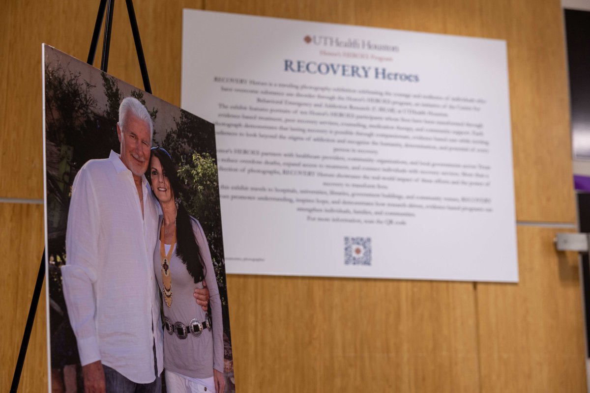 UTHealthHouston's tweet photo. Recovery is more than a statistic. 🧡
UTHealth Houston unveiled RECOVERY Heroes, a traveling photography exhibition featuring 10 individuals whose stories celebrate resilience, challenge stigma, and show that recovery is possible.
https://t.co/tESq8hbhhT https://t.co/OixhBBAPFB
