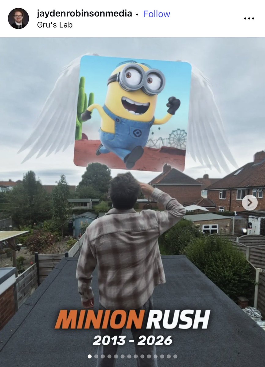 MinionRushNews's tweet photo. Jayden Robinson on Instagram.
He will be receiving the final minion added to the game 💛
https://t.co/mcaI2H3igS https://t.co/p2k9tPcNdR