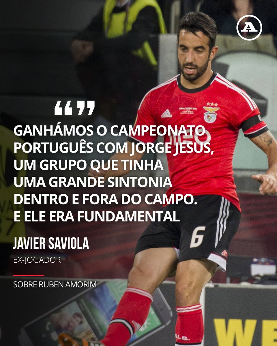 abolapt's tweet photo. Javier Saviola, antigo avançado do Benfica, deixou elogios a Ruben Amorim, com quem partilhou balneário na Luz.🔴👀
#Saviola #Amorim #Benfica https://t.co/qlMCgw1OHS