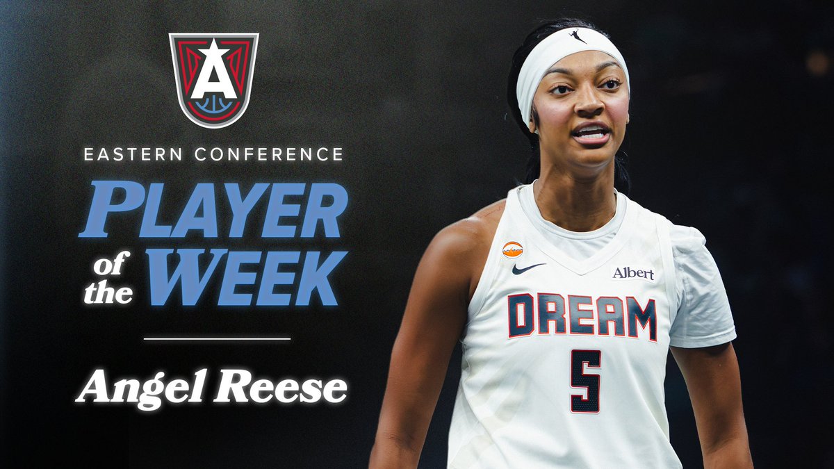 ATLDreamPR's tweet photo. Press Release: ANGEL REESE NAMED EASTERN CONFERENCE PLAYER OF THE WEEK FOR THIRD CONSECUTIVE WEEK
Read more: https://t.co/P9yIMJYDOA https://t.co/4H2ELydlJD