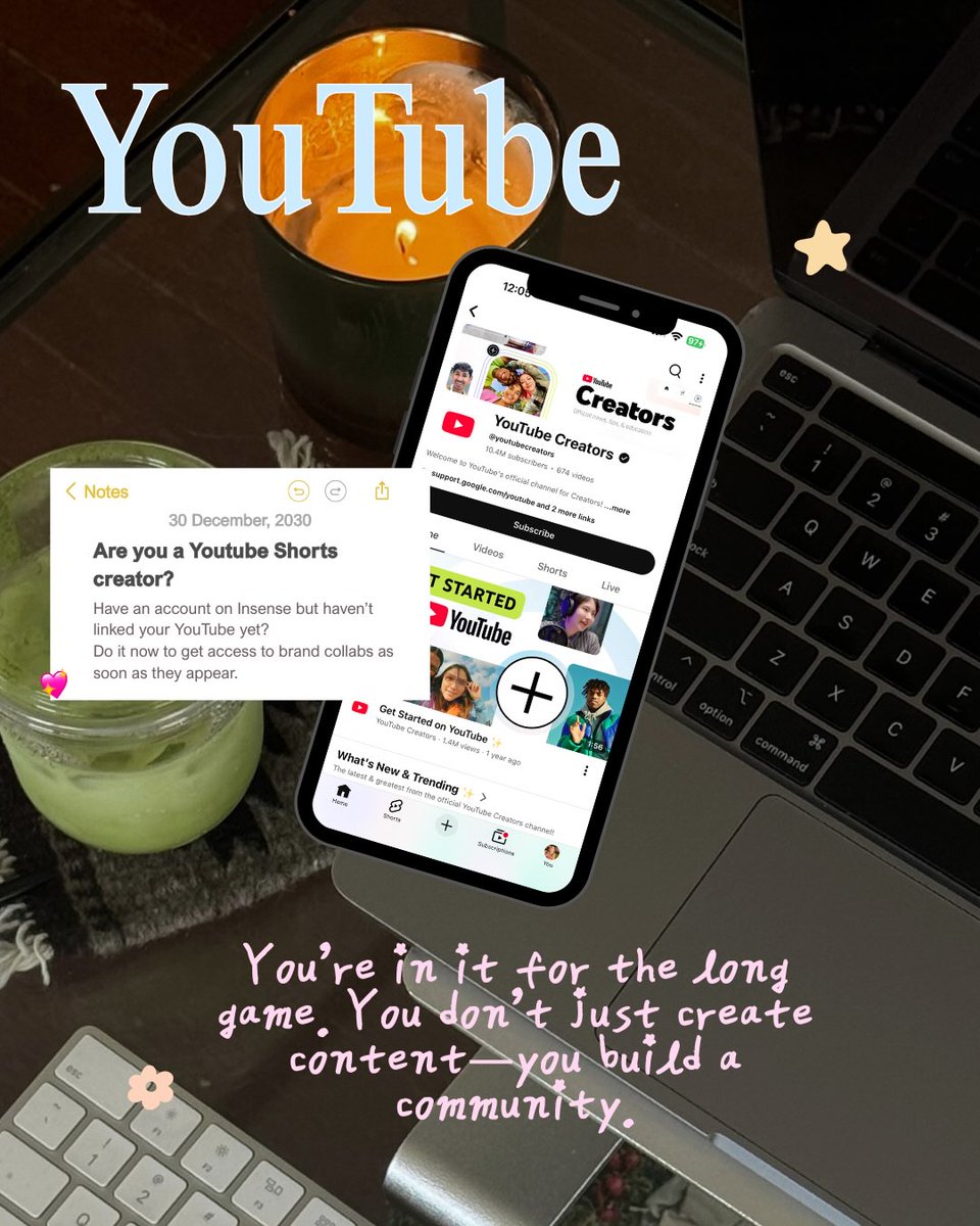 ArchieCelso's tweet photo. If YouTube is your platform, good news: you can now connect your account to your Insense profile and prepare for upcoming opportunities. YouTube campaigns aren’t live yet, but linking your account now means you’ll be ready when they arrive. https://t.co/uMyWkGh33B
