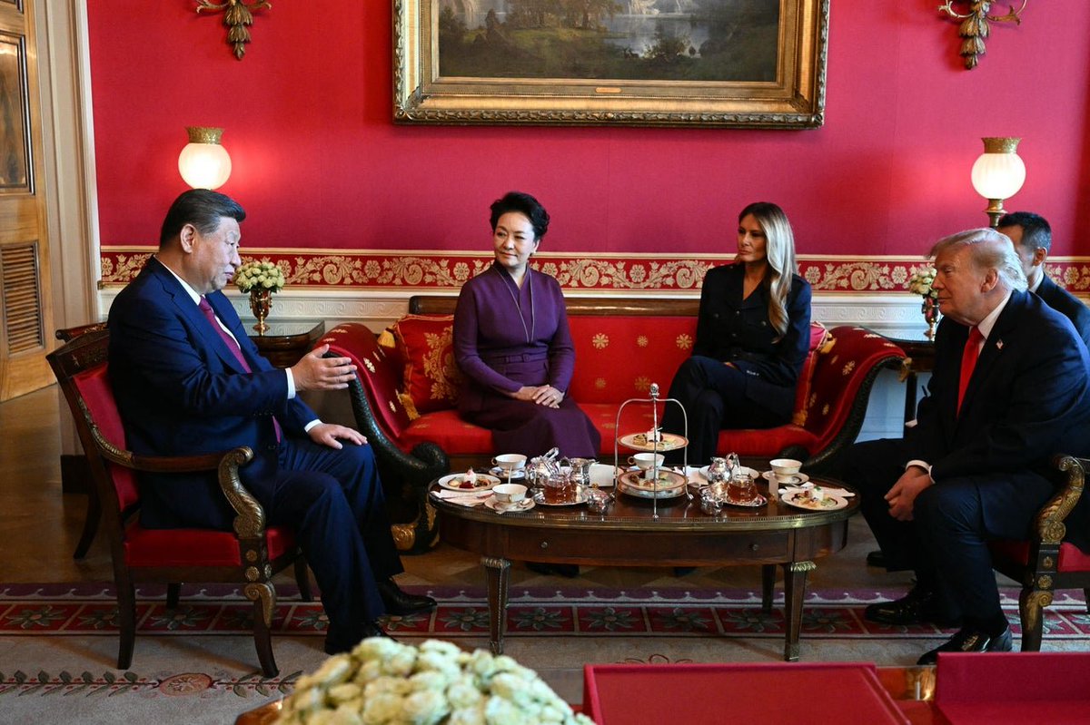 TheByline24's tweet photo. President Trump described Chinese President Xi Jinping's visit this week as "very productive," though the White House has said little about what was achieved during the summit.

Source: CBS News

#donaldtrump #USA #china #Xijinpeng 
#jmconlinemojo #MoJoJamil https://t.co/kv8b3QAtU1