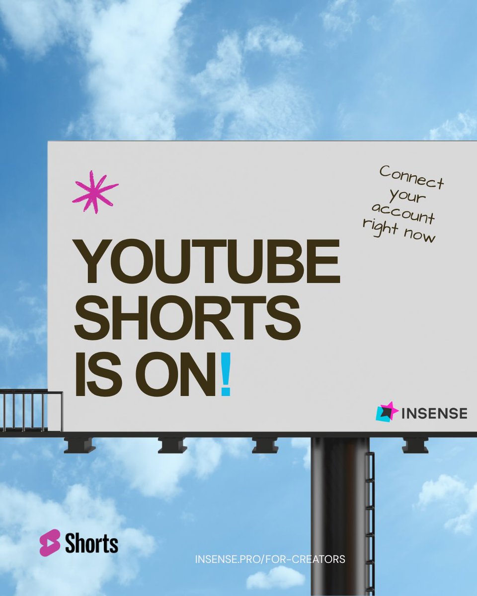 ArchieCelso's tweet photo. YouTube Shorts creators, your next brand deal could be one application away. Connect your account to Insense to discover collaborations, create sponsored Shorts, grow your portfolio, and turn your content into a career. Apply if you have 1, 000+ https://t.co/FtrHSDLHqr