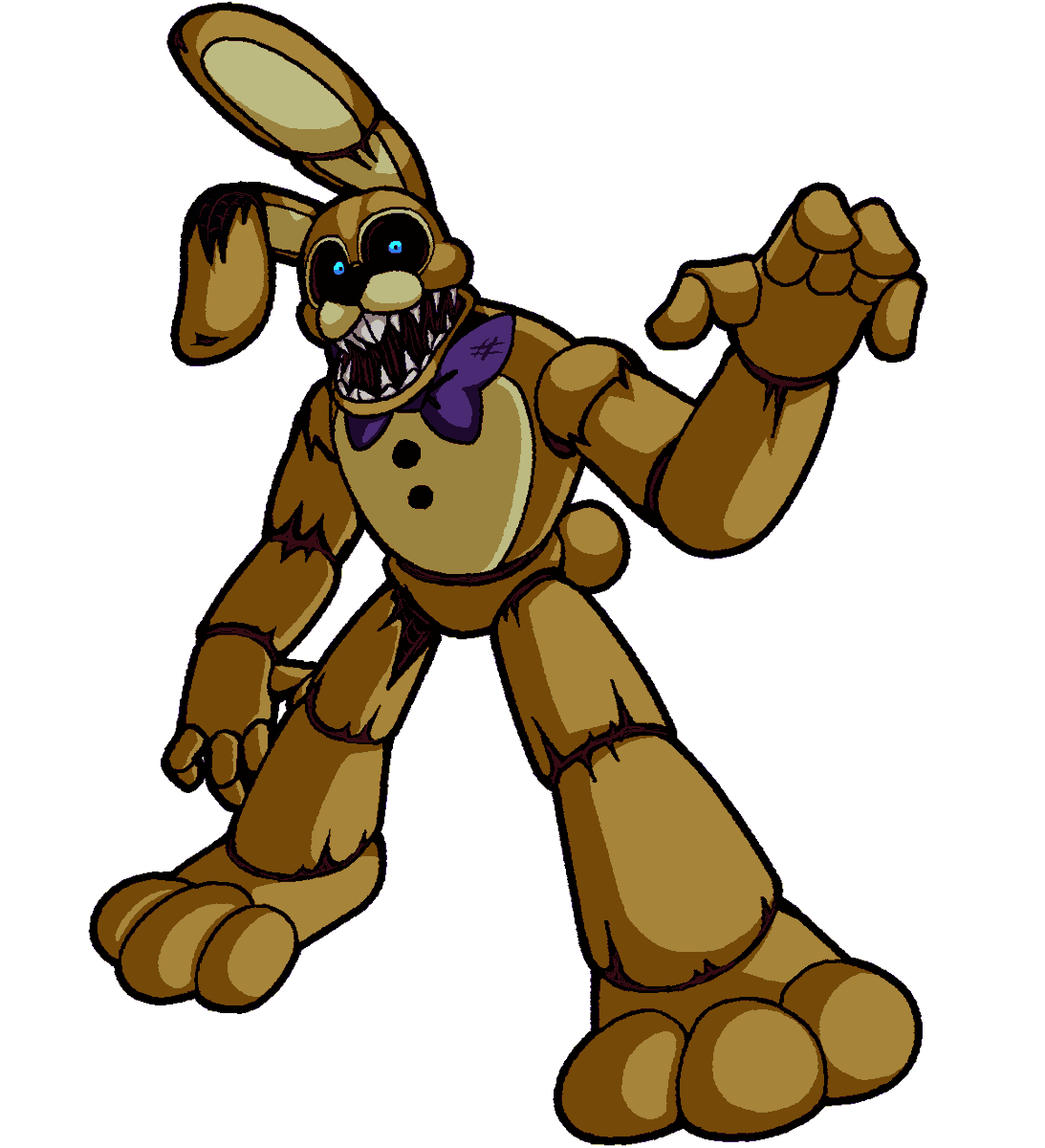 TheMiffster_'s tweet photo. #frickbears3 #fnaf 
fanmade pitbonnie portrait, just a silly guy https://t.co/02PS6yBugk