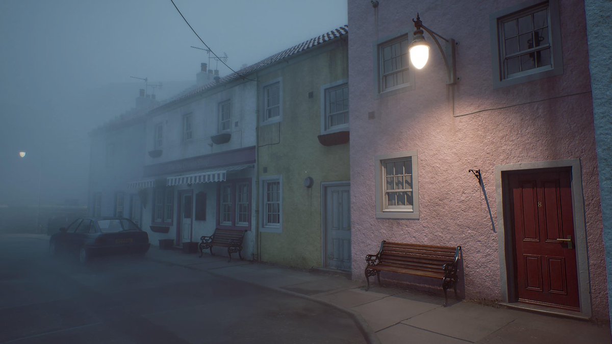lluarix's tweet photo. تفاصيل المباني مٌبهرة حرفيًا ولا غلطة #SilentHillTownfall https://t.co/cAdEGvocFK
