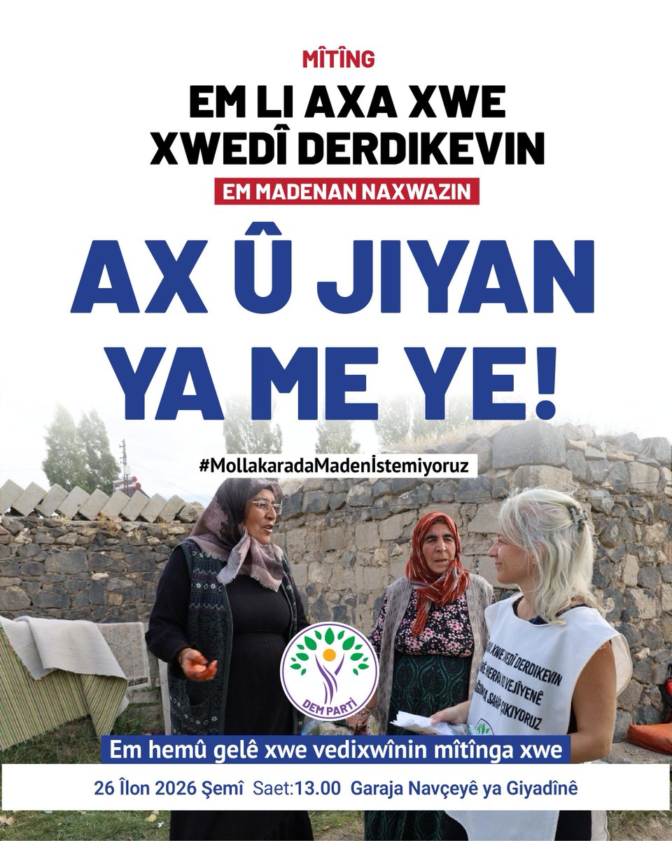 YesilveSolParti's tweet photo. Tarım ve hayvancılıkla geçiniyoruz.
Topraklarımız altından değerlidir. https://t.co/Pzls2oRmb4