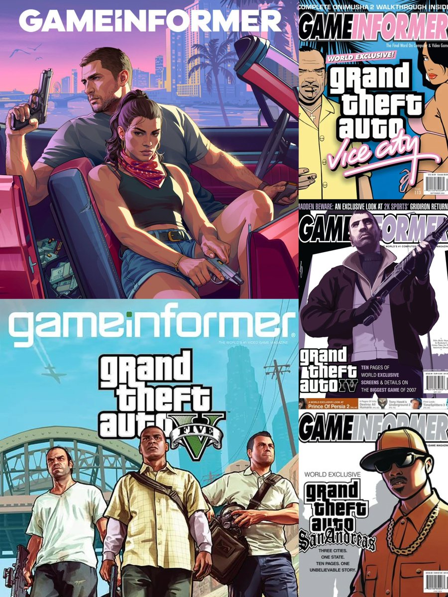 gtasix_'s tweet photo. The GTA x Game Informer era is back. https://t.co/Noh7VGdmvP