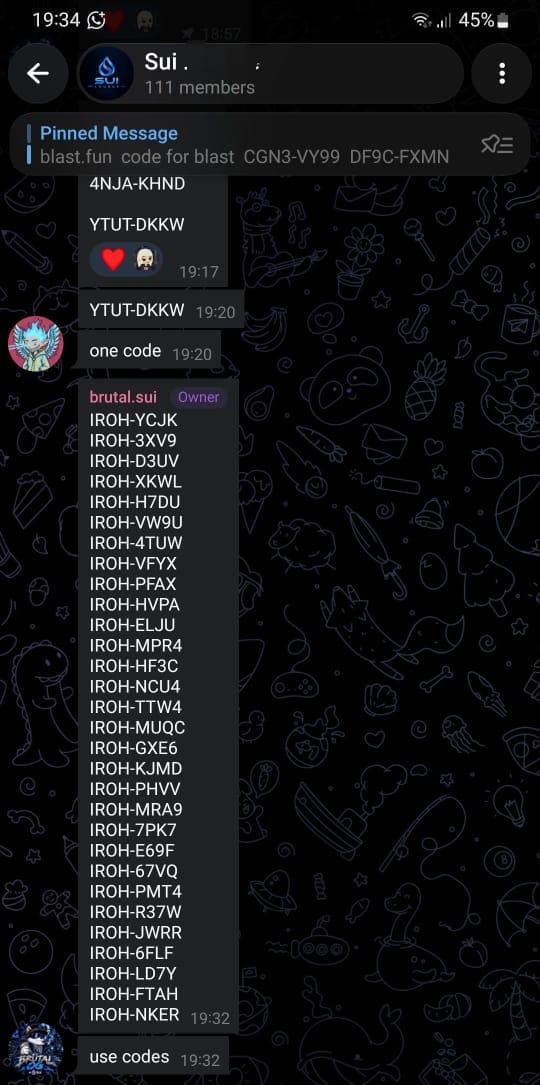 David_dforth's tweet photo. Happy to be in the Sui gang 🫡

Got some codes for @blastdotfun 
Feel free to try em out

IROH-YCJK
IROH-3XV9
IROH-D3UV
IROH-XKWL
IROH-H7DU
IROH-VW9U
IROH-4TUW
IROH-VFYX
IROH-PFAX
IROH-HVPA
IROH-ELJU
IROH-MPR4
IROH-HF3C
IROH-NCU4
IROH-TTW4
IROH-MUQC
IROH-GXE6
IROH-KJMD
IROH-PHVV
IROH-MRA9
IROH-7PK7
IROH-E69F
IROH-67VQ
IROH-PMT4
IROH-R37W
IROH-JWRR
IROH-6FLF
IROH-LD7Y
IROH-FTAH
IROH-NKER