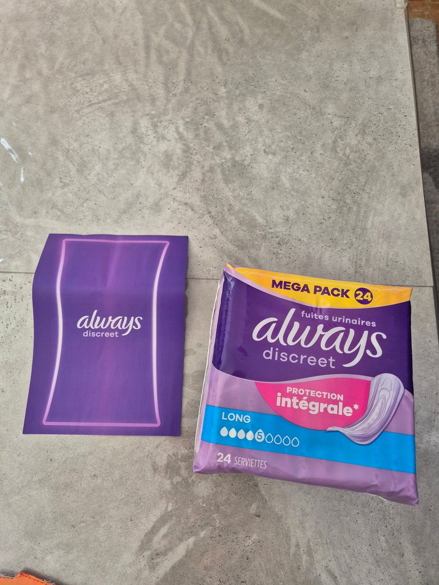 pascalwieczo's tweet photo. Les serviettes pour fuites urinaires Always Discreet Long vous offrent  une protection intégrale très discrète. Chaque serviette a été conçue  pour vous offrir une protection fiable contre les fuites https://t.co/mihcv6aXMp