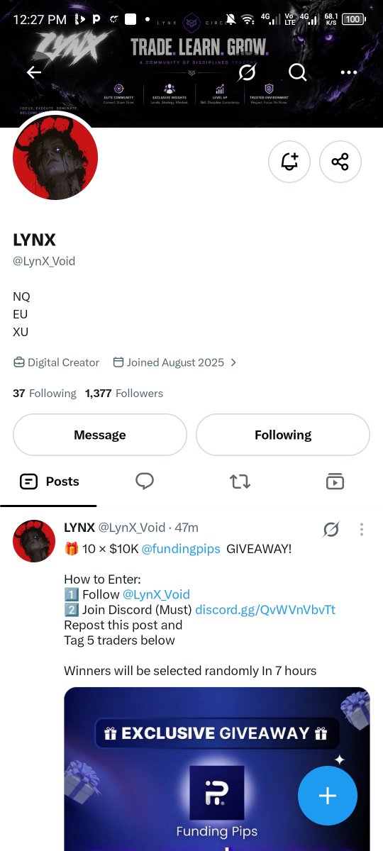TRADEWPROFESSOR's tweet photo. @LynX_Void @fundingpips All done sir 👍✅ https://t.co/qN82zux4bi